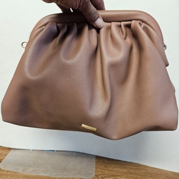 Aldo Brown Tan Clutch with Shoulder Strap - Picture 3 of 6